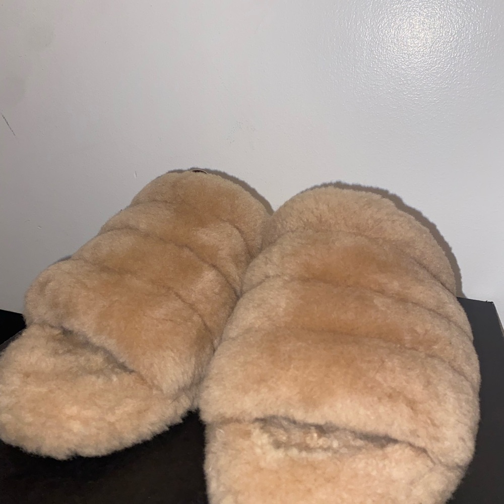 UGG Chestnut Fluff Yeah Slides